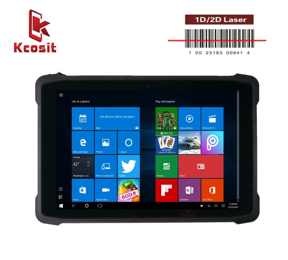 2021 Original K11F Windows 10 Tablet PC Waterproof Intel Z3735F 10.1