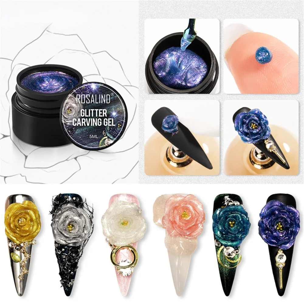 

Гель-лак для ногтей 3D, резьба по 5D