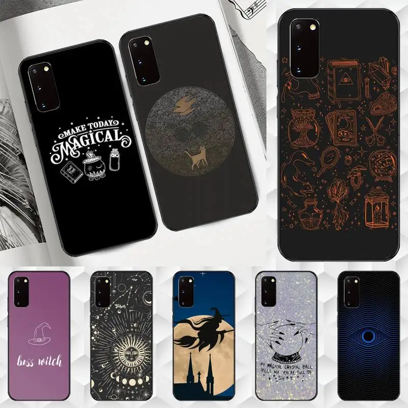 

MAGIC Witchcraft Witch Witchy Phone Case TPU For Samsung S6 S7 S8 S9 S10 plus S20 S21 S30ultrs Fundas Cover coque