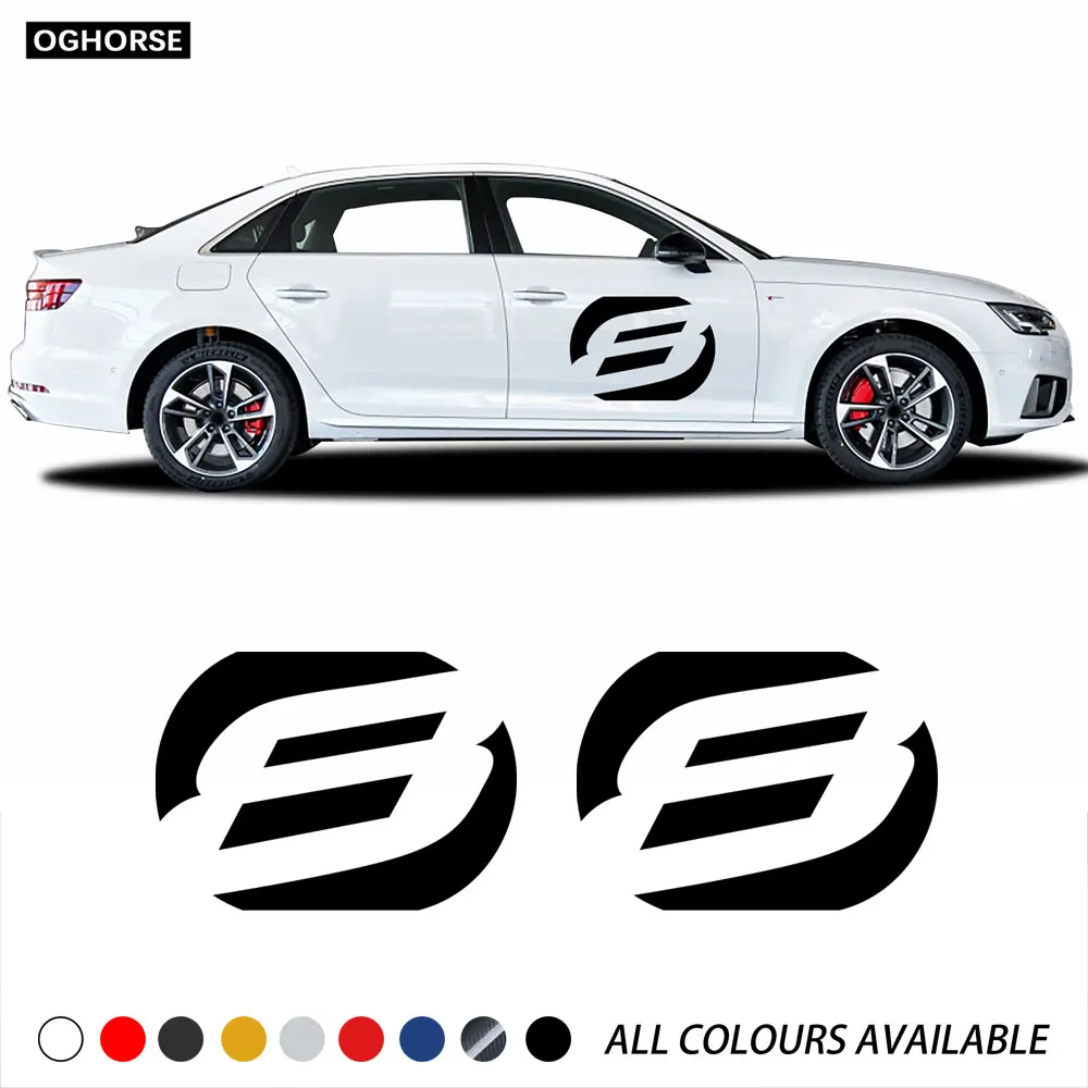 Наклейки на двери автомобиля наклейки для Audi A4 B5 B6 B7 B8 B9 A3 8P 8V 8L A6 C6 C5 C7 A5 A1 8X A7 A8 Q5 Q7 Q3