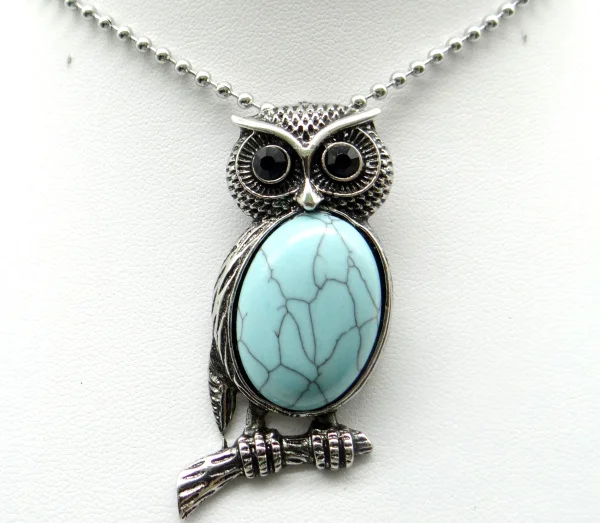 Подвеска из натуральной глины опал тигровый глаз Сова для изготовления