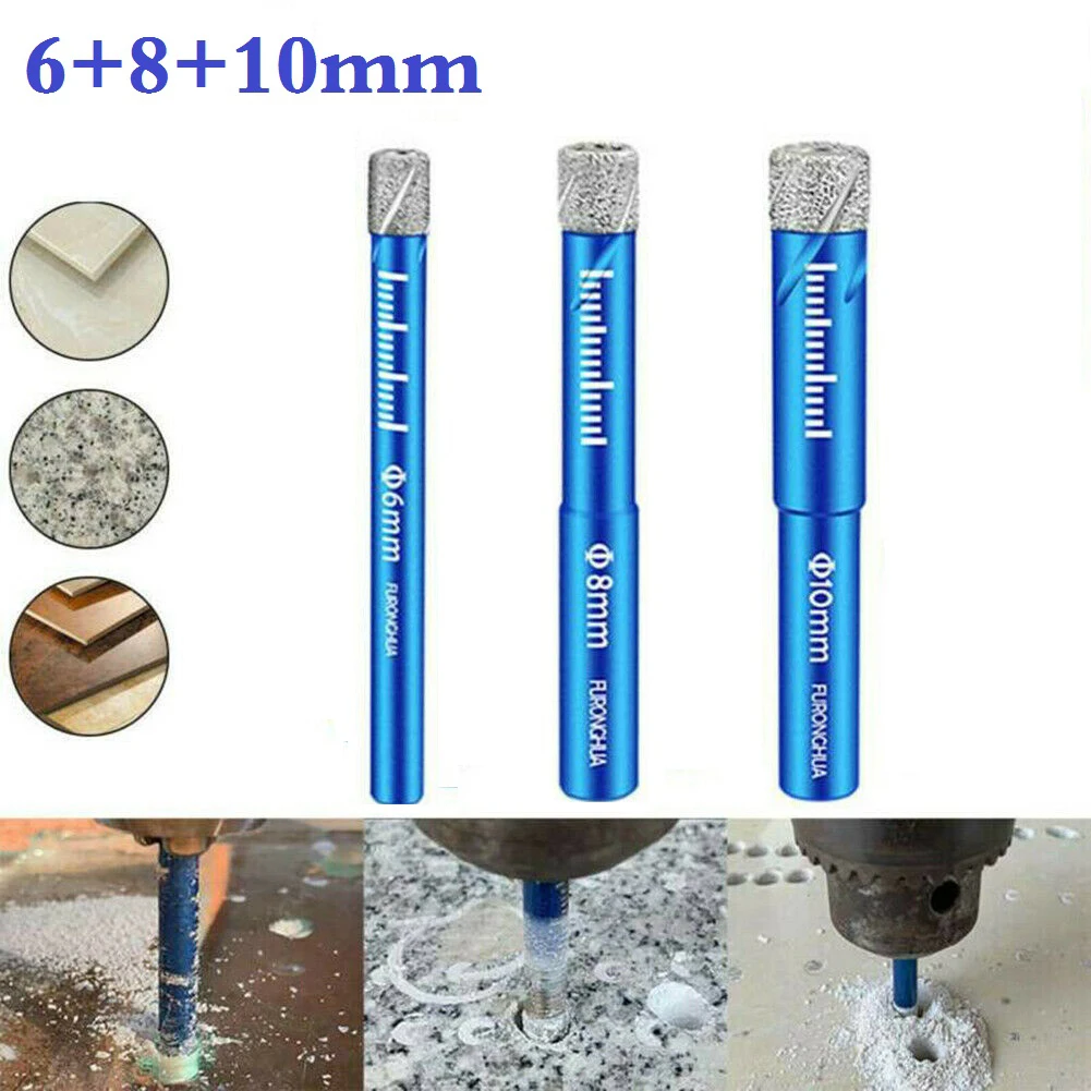 

Diamond Drill bit Holesaw For Porcelain Granite Tile Blue + Silver Brand new