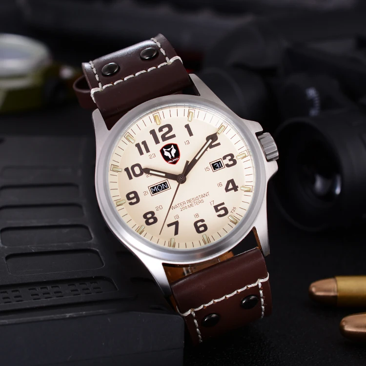 

Часы наручные мужские кварцевые, с автоподсветкой, в стиле милитари