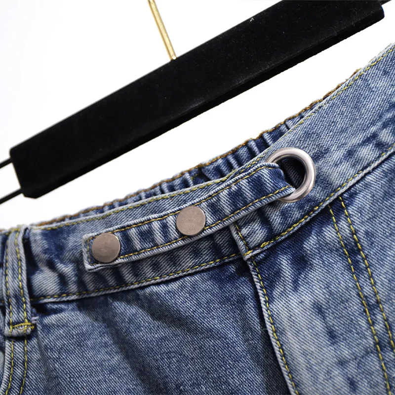 Новые женские осенне-зимние технические джинсы для женщин большие свободные