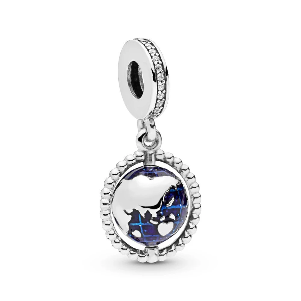 PSMB1402 Suplush, 925 пробы, серебряный шарм, вдохновленный природой, шарм, бабочка, цветок, бисер, подходит для бренда, очаровательный серебряный браслет 925 происхождения - Цвет: PSMB1402