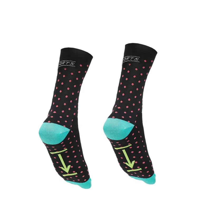 

Sports Socks Womens Performance Mtb Cycling Socks Guy Funky Road Bike Nylon Stripe Bike Running Socks Crazy Dot Socks