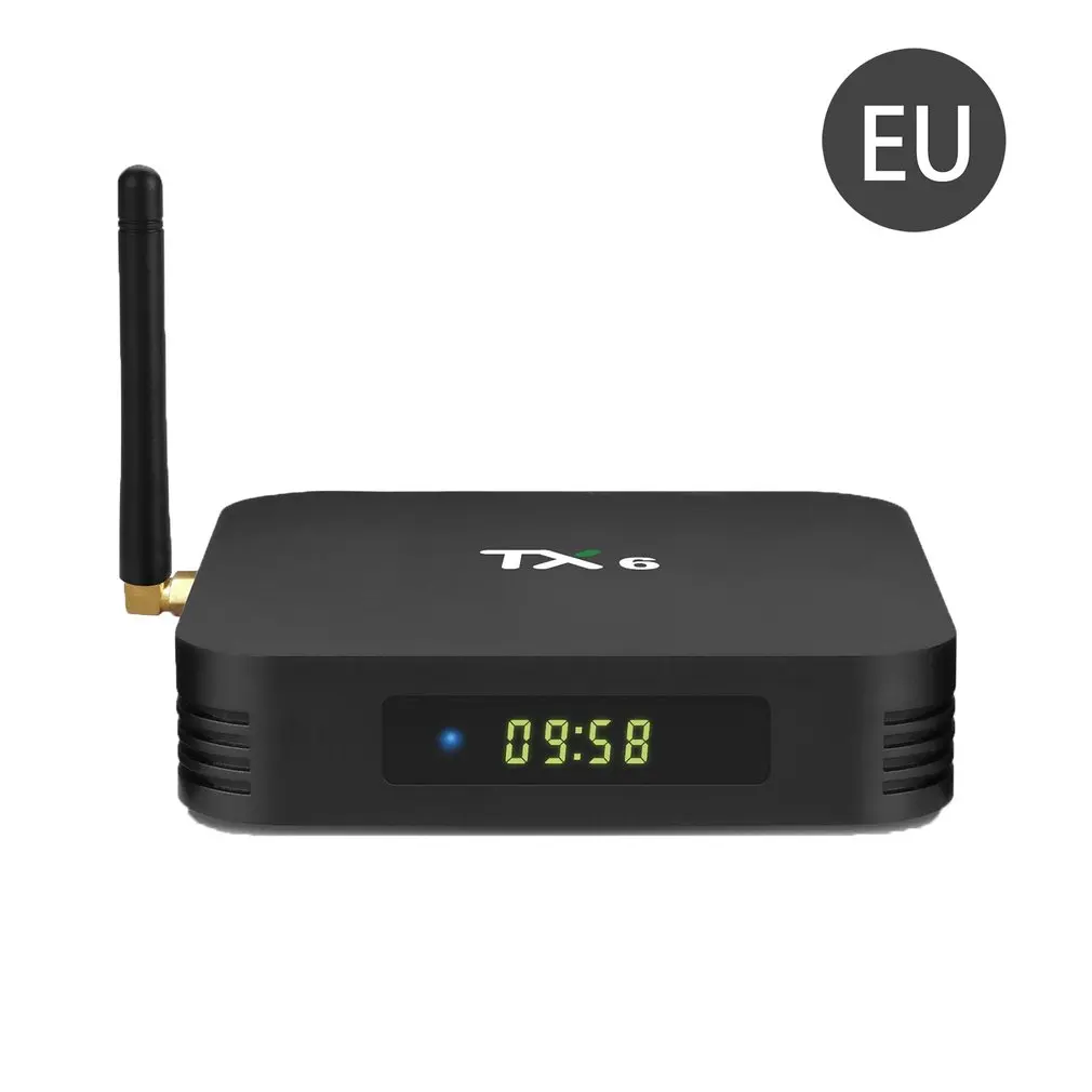 

TX6 TV Box Home Smart TV BOXH6 Player Audio Playback Format MP3 WMA WAV TF Card Reader 5V/2A TV Box