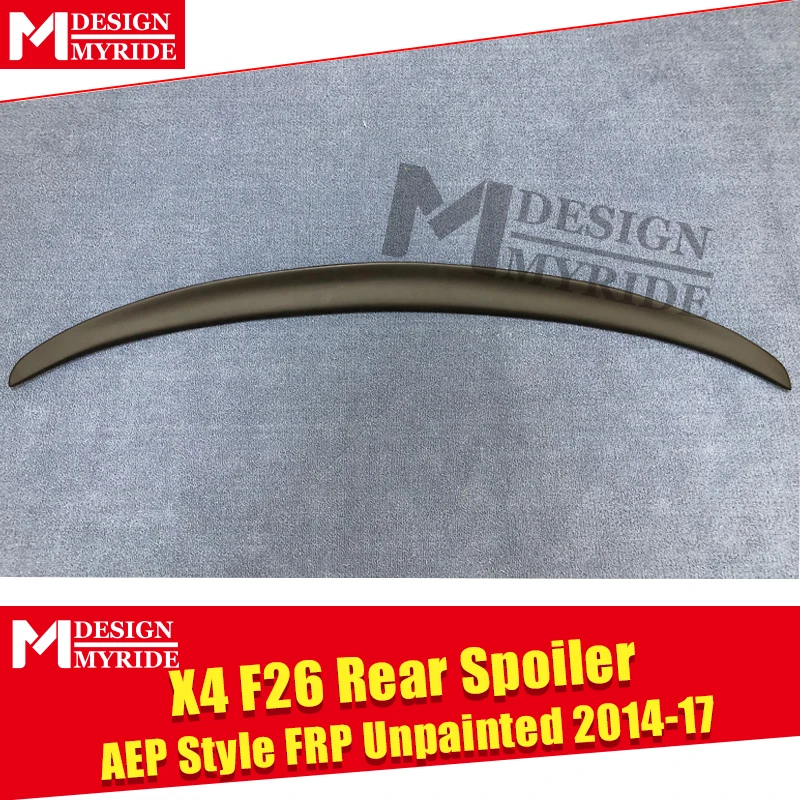 Для BMW F26 X4 sedan duckbill спойлер багажника FRP Неокрашенный AEP стиль глянцевый черный