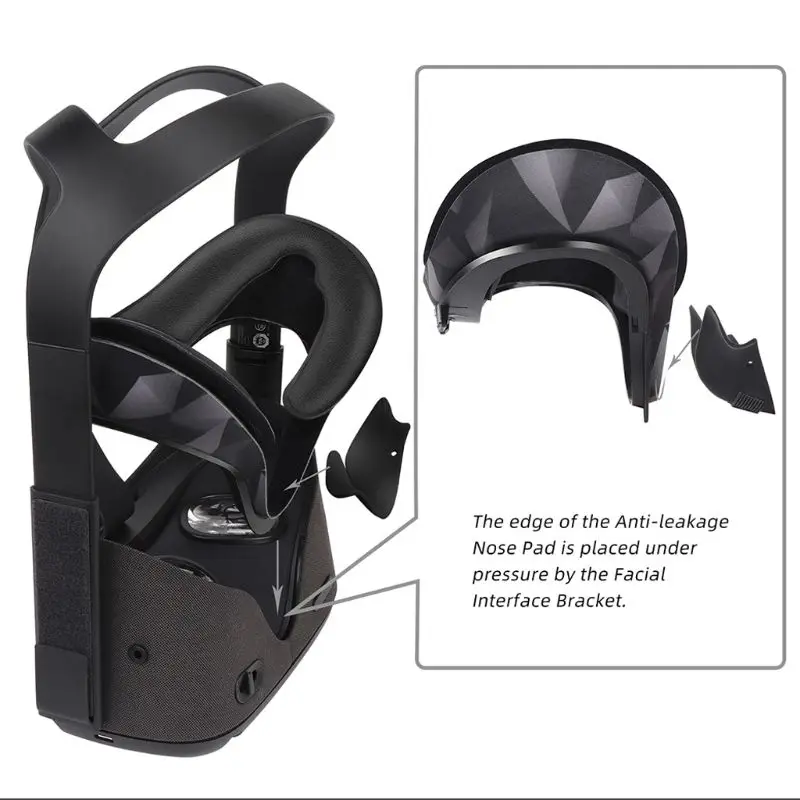 Face Lens Cover Facial Interface Bracket Anti-Leakage Nose Pad for Oculus Quest | Электроника