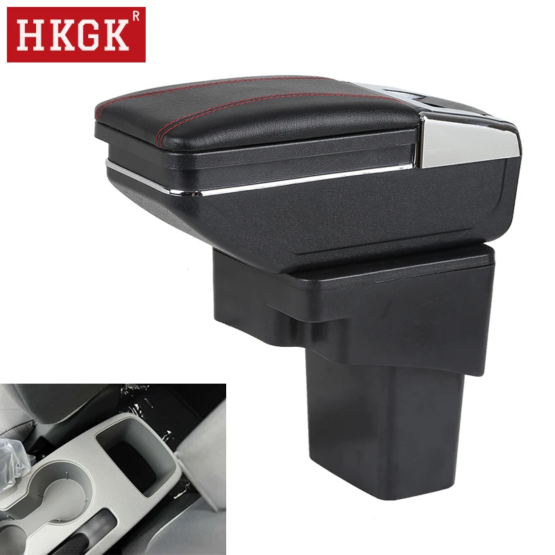 Подлокотник для Hyundai Accent RB Solaris/Verna/Grand Avega двухслойный выдвижной подлокотник с USB