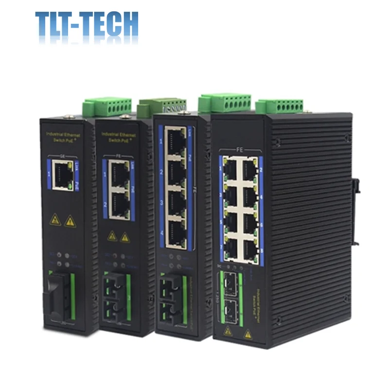 Un-Managed Industrial Gigabit Media Converter Ethernet Switch SC connector Single Mode Single Fiber 25KM