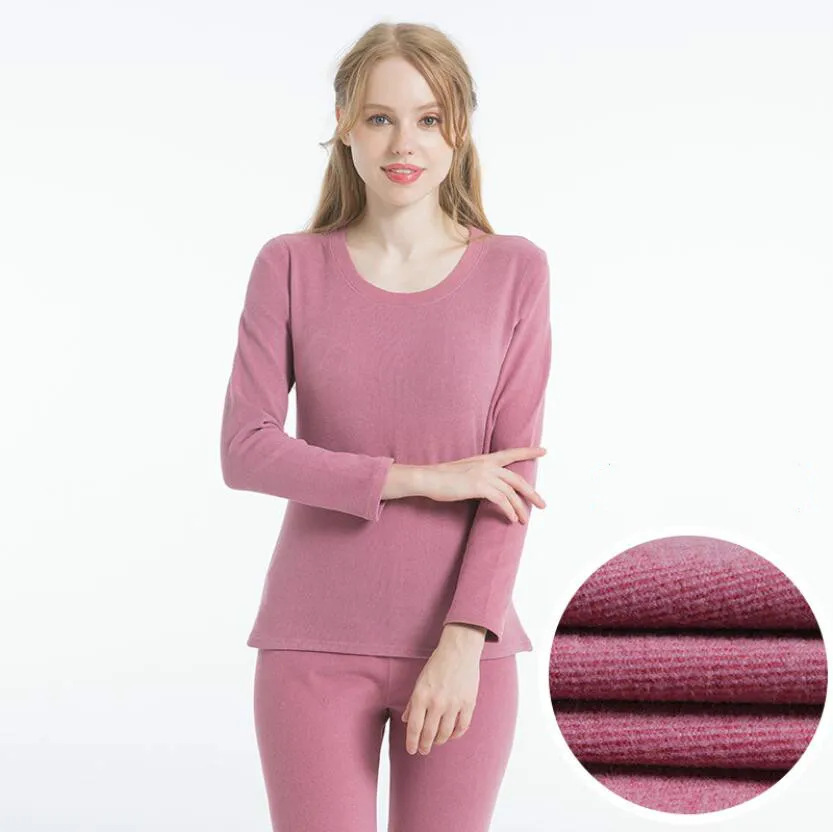 women warm Нижнее белье зимнее теплое Ropa Termica Mujer мужское термобелье женский костюм с начесом длинный рукав термо рубашка кальсоны - Цвет: women warm