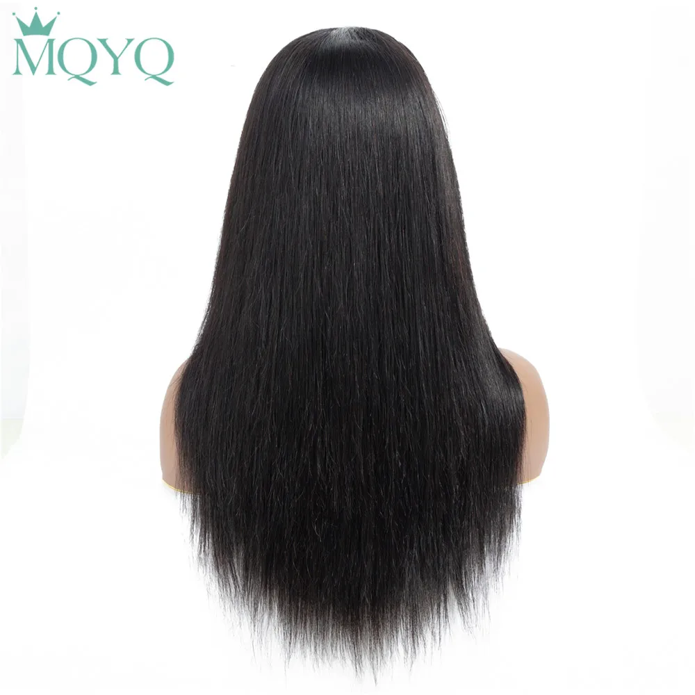 

MQYQ 360 Lace Frontal Wig straight hair wig Human Hair Wigs Brazilian Lace Frontal Non-Remy Hair For Black Women Per Plucked