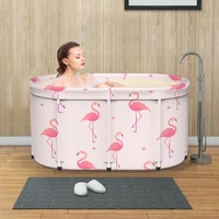 portable bathtub barrel thickened plastic folding large adult bath tub household spa full body hot tub bathroom supplies