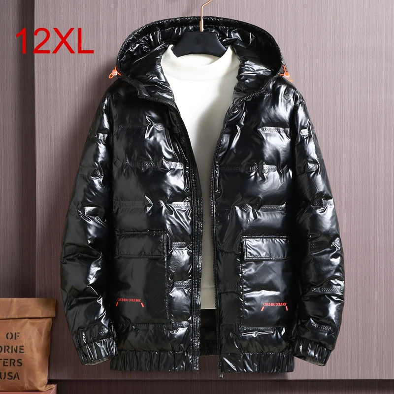Large Size 12XL 11XL 10XL 9XL Men Thicken Warm Winter Jacket Casual Parka Outwear Waterproof Stand Collar Hooded Coat Clothing