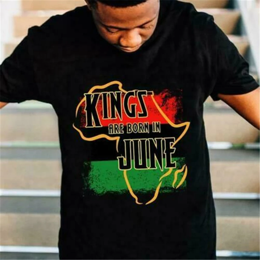 Kings Are Born In June Мужская футболка из хлопка S-6Xl Harajuku | одежда