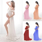 Прямая поставка сексуальные платья для беременных для фотосессии шифоновое платье для беременных фотография Реквизит макси платья для беременных женщин D30