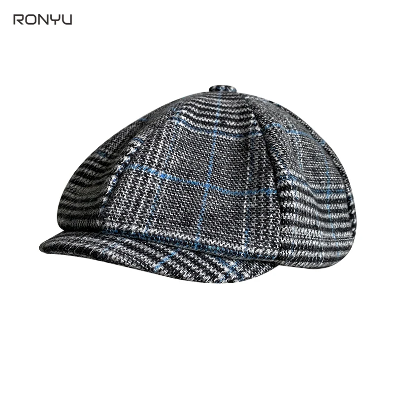 Кепка унисекс в клетку Осень-зима | Аксессуары для одежды