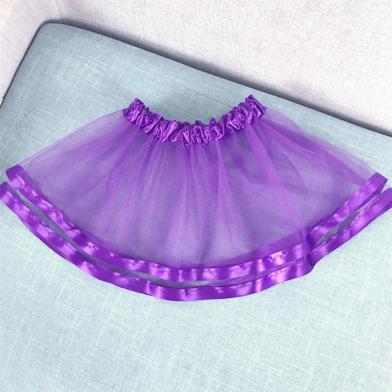 Фиолетовые юбки новинка летняя детская юбка пачка для вечеринки дня рождения