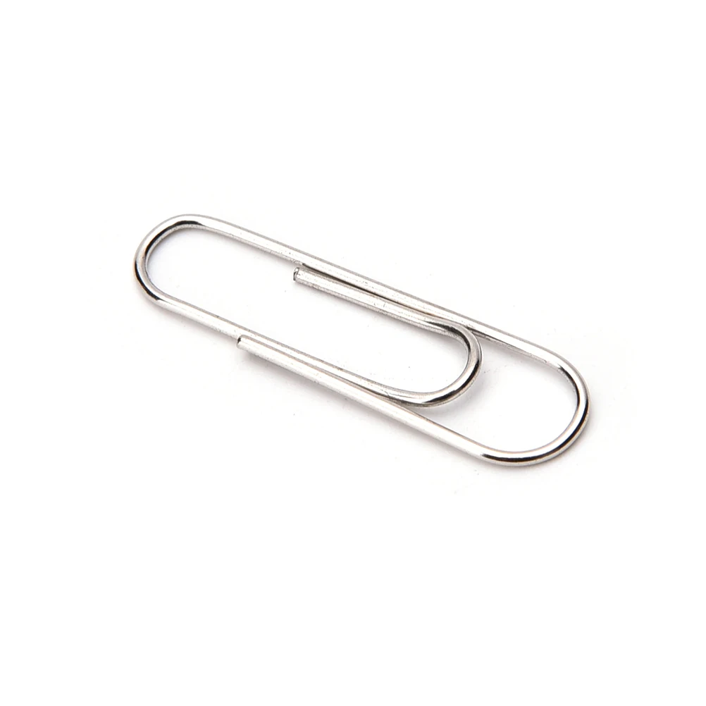 

Mini Paperclips Office Simple Easy Plain Paper Clips 29mm School Stationery Supplies Accessories Organizer Polished Steel100PCS