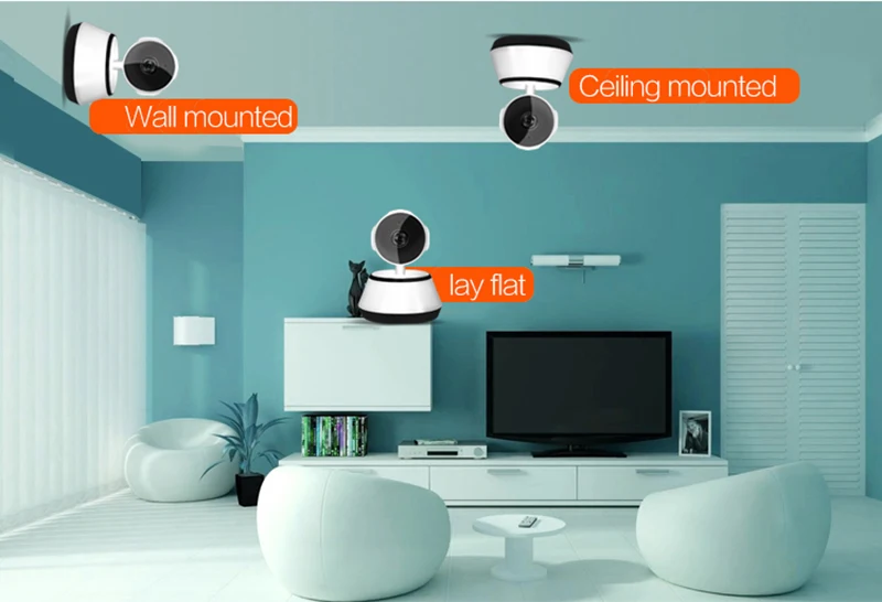 Беспроводная мини IP камера 720/960P Full HD PTZ с Wi Fi инфракрасная домашняя безопасности
