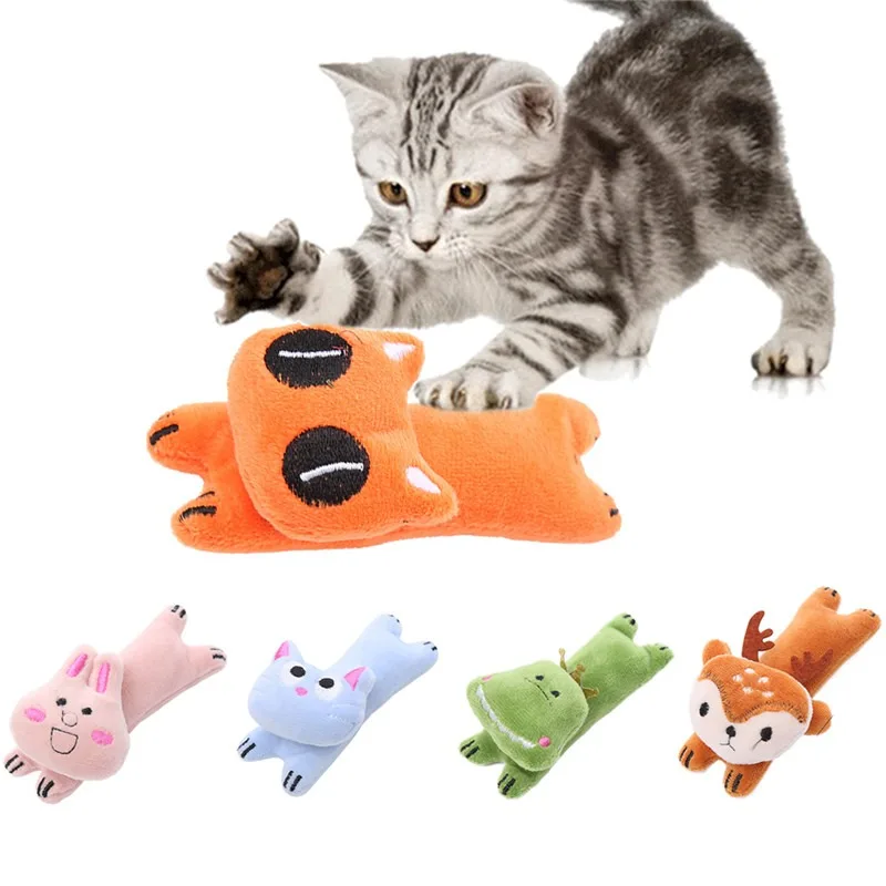 

Pet Fidget Toy Teeth Grinding Catnip Toys Funny Interactive Squeeze Chewing Vocal Toy Claws Thumb Bite Mint Cats Accessories
