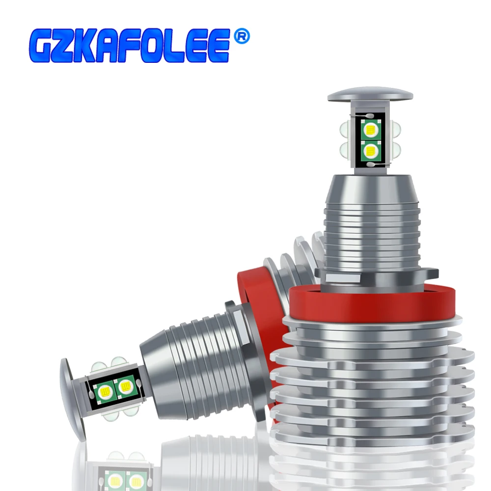 

H8/H9/H11 Angle Eyes LED Ring Light Bulb 6000K White For BMW E82 E87 E88 E90 E91 E92 E93 E60 E61 E63 E64 E84 X1 E70 X5 E89