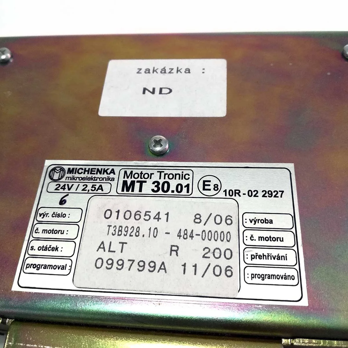 

Regulator MT 30.01 For TATRA EURO OEM 4438110230