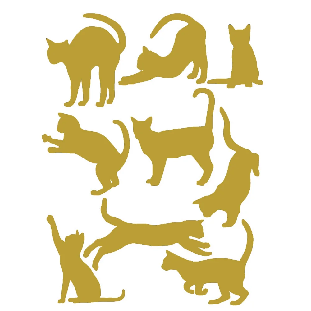 

9pcs Removable Vinyl Art DIY Quote Cats Wall Decal Mural Sticker Home Room Decor LXAC