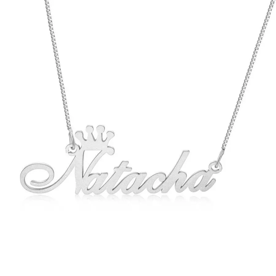 

CUSTOMIZED NAME NECKLACE WITH CROWN JEWELRY GIFT FOR GIRLFRIEND