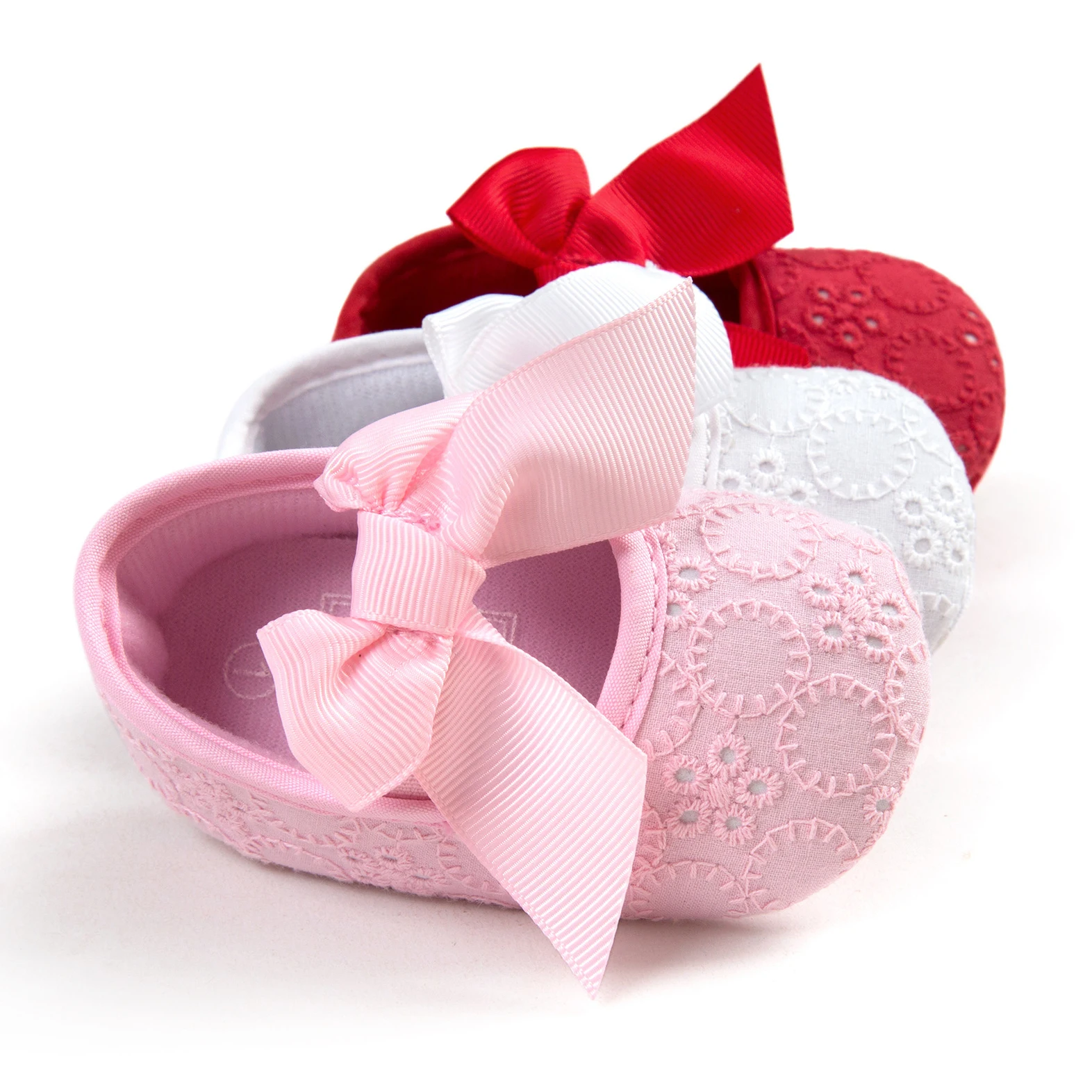 Детская обувь Мягкая для маленьких девочек удобная Нескользящая модная с бантом