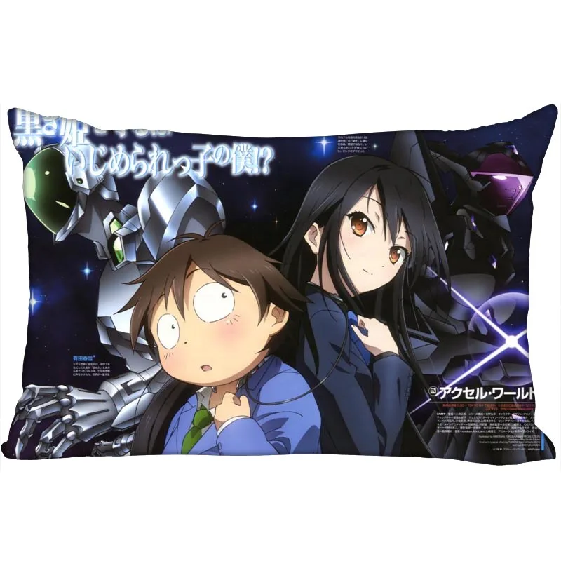 

Accel World Anime Pillowcase 45x35cm(One Side)Rectangle Zipper Pillow Case Print Throw Wedding Decorative Pillowcase Cover 0913