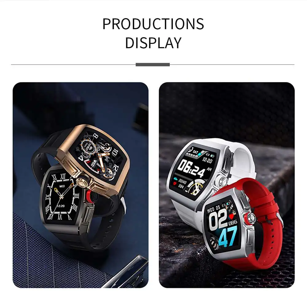 

1.4 inch Men Smart Watch 2020 Smartwatch for Men IP68 Waterproof Heart Rate Monitor iOS Android Global Version Smart Watches