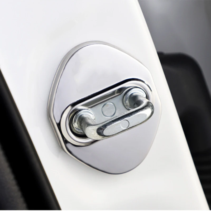 4 шт. накладки на автомобильные дверные замки из нержавеющей стали для Toyota RAV4 C HR CHR