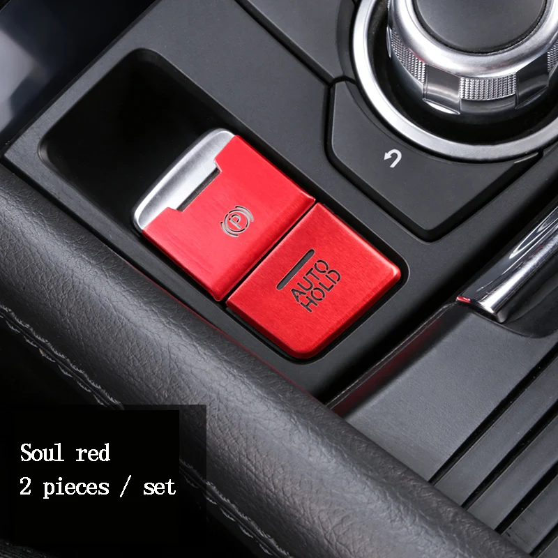 soul red Подходит для Mazda 3 Axela cx4 Atenza электронная ручной тормоз автоматическая кнопка парковки паста CX-5 Модифицированная - Название цвета: soul red