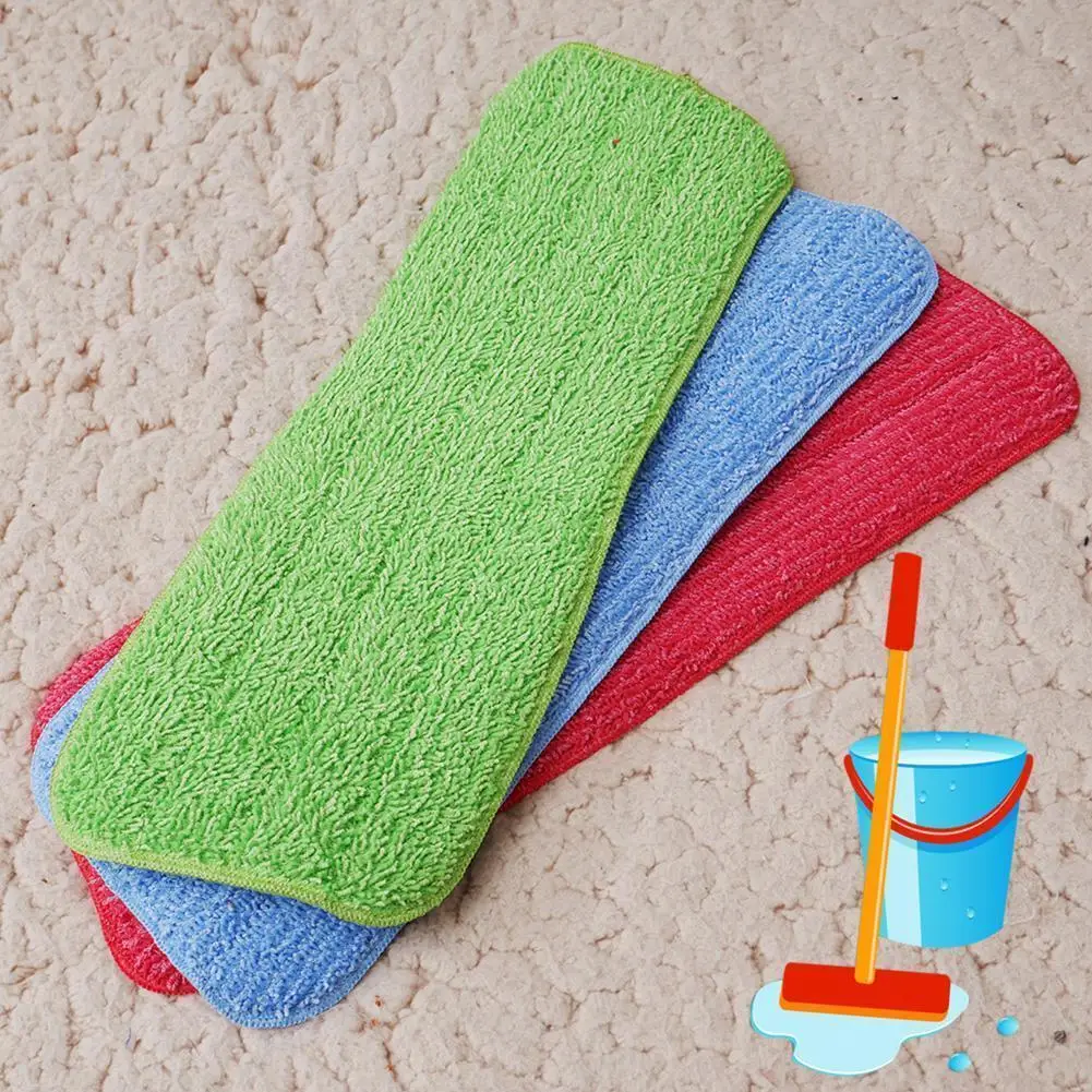 

1PC Fiber Spray Mop Pads Head Floor cleaning cloth Cloth Paste Cleaning Mop Replace Household The Accessories To Mop Q4F3