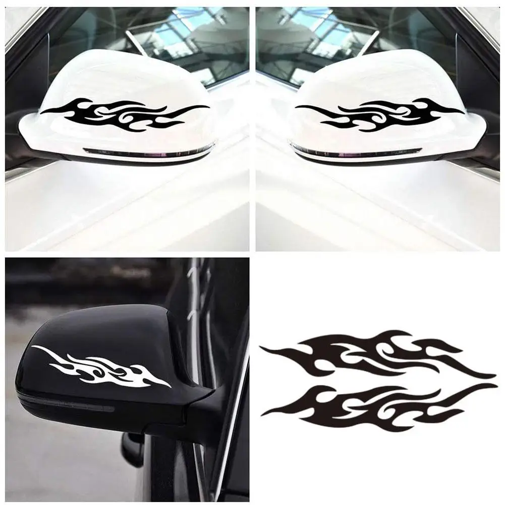 

Car Flame Sticker Scratch Blocking Sticker For Car Rearview Mirror Body Decoration Headlight Refitting For Auto Car Fashion X2B4