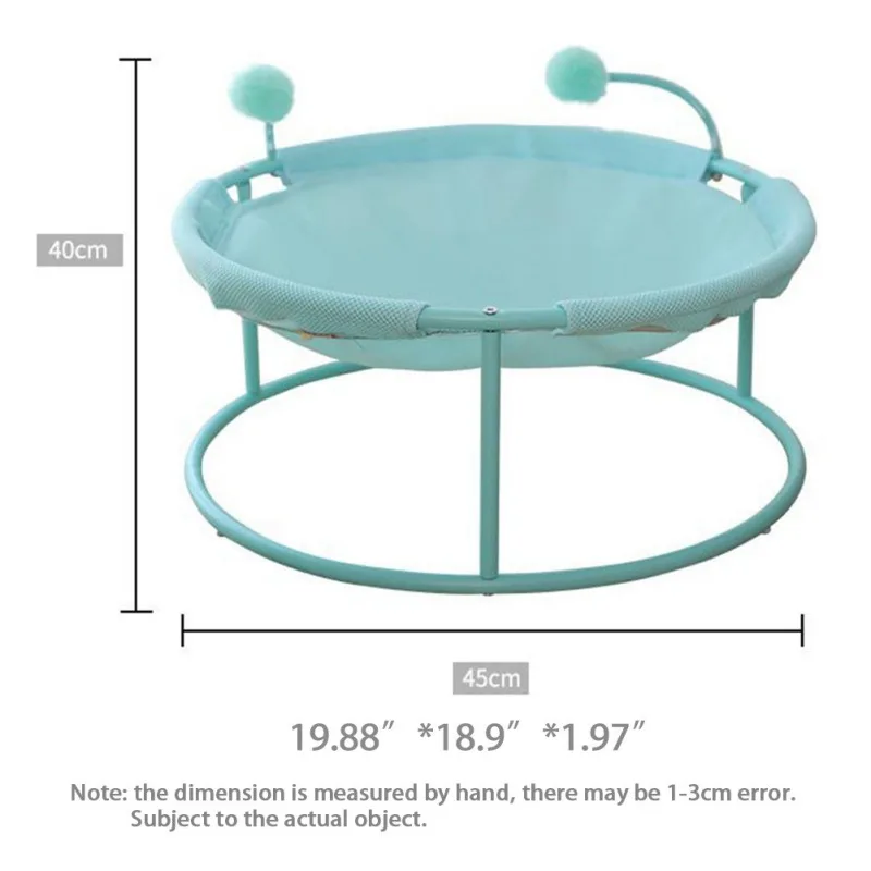 

Summer Round Pet Cat Nest Fun Recliner Steel Frame Bed Moisture-proof Removable And Washable Hammock Pet Rest Supplies