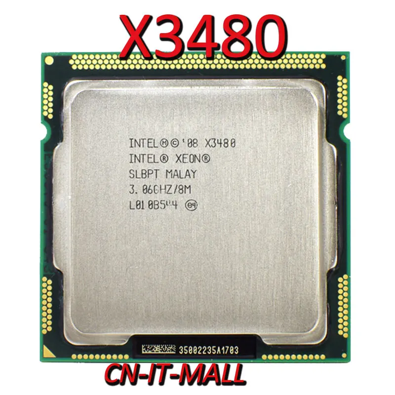 Pulled Xeon X3480 CPU 3.06GHz 8M 4 Core 8 Threads LGA1156 Processor