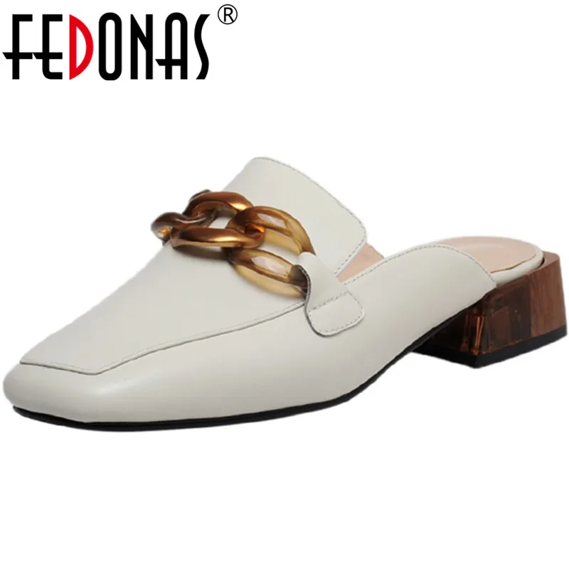 Женские босоножки с ремешком на пятке FEDONAS элегантные из натуральной кожи