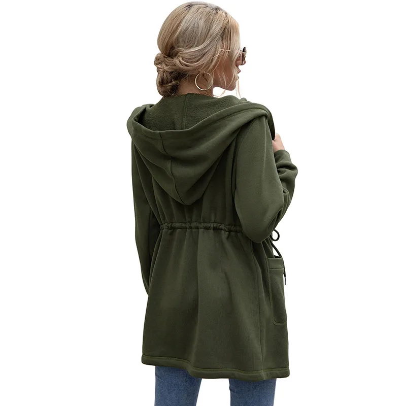 Женская толстовка пальто зимнее женское новинка 2021 уличная одежда свободная