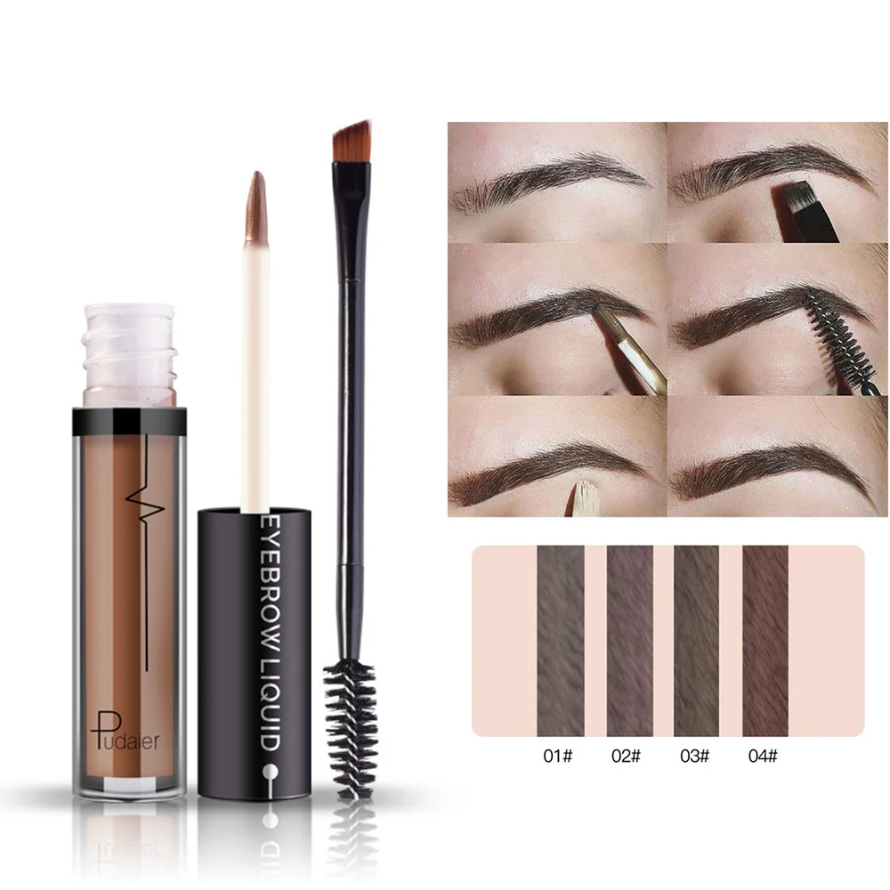Натуральный макияж бровей помада гель стойкая краска для усиления цвета