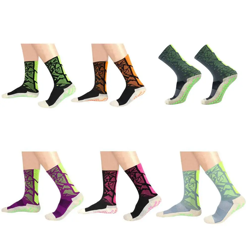 

Socks Mid-Calf Soccer Anti Slip Nylon Rubber Band Fitness Cotton Team Sports Comfortable