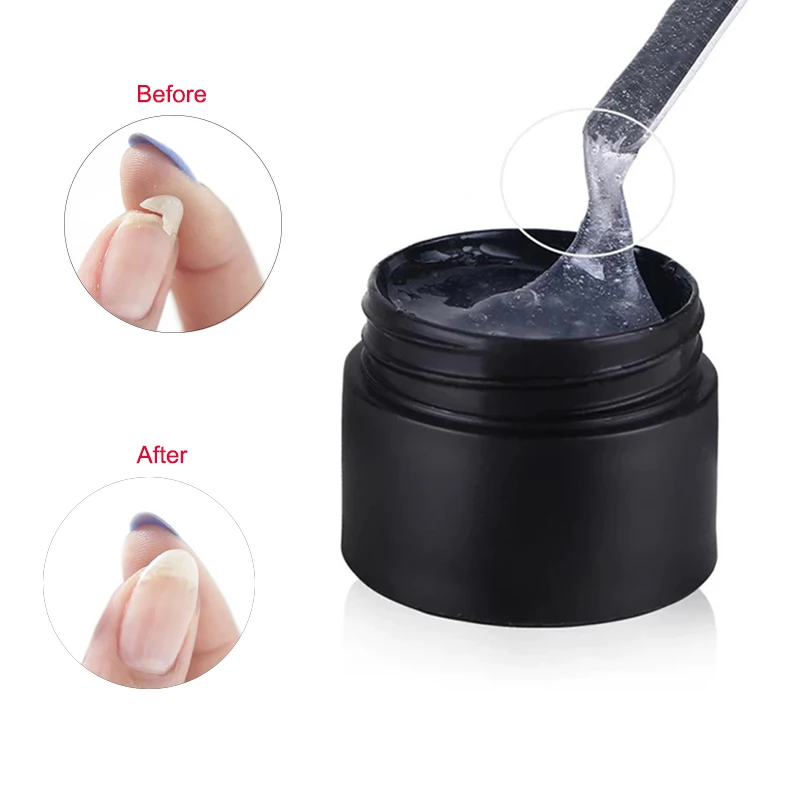 Волоконный ремонт ногтей строительный гель сломанные ногти замочить от УФ для