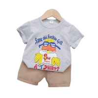 summer baby boys cartoon clothes children girls fashion t shirt shorts 2pcssets kids infant clothing toddler casual tracksuits