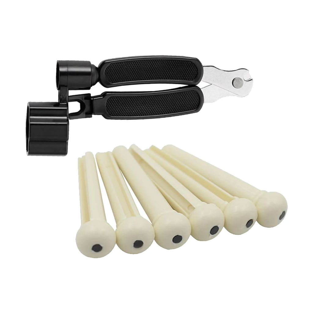 

Multi-function Plastic DIY String Winder Cutter With 6pcs White String Pin