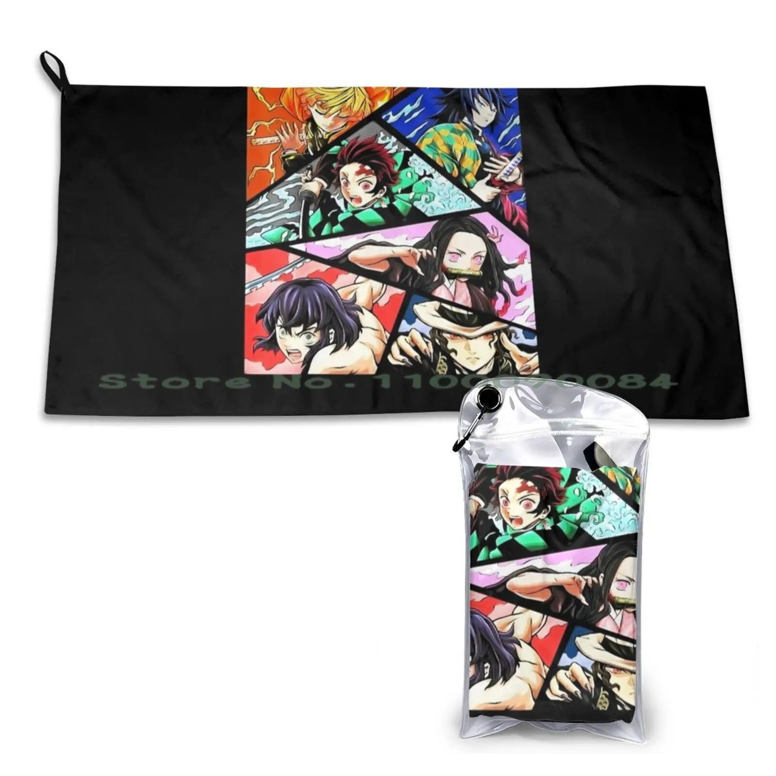 Demon Anime Manga Character For Fan Quick Dry Towel Gym Sports Bath Portable Monkey D Luffy Monkey D Luffy Monkey D Luffy