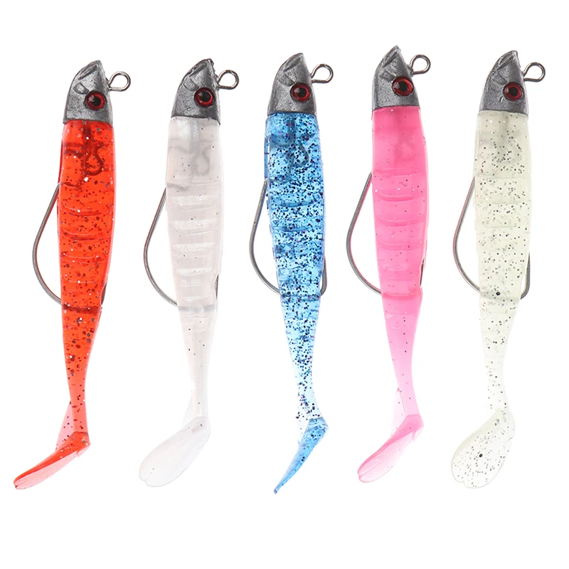 1 комплект Мягкая приманка с Т-образным хвостом | Спорт и развлечения