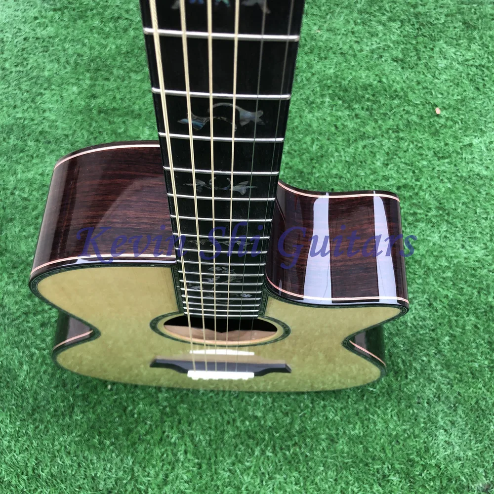 Chaylor 916 acoustic guitar TY solid sprce top 916ce electric KSG real abalone 916c folk free shipping | Спорт и развлечения