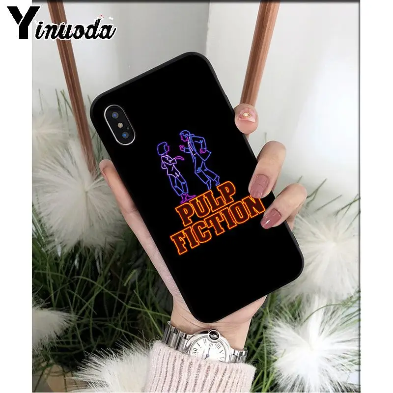 A12 Yinuoda пульпа фантастика ТПУ Мягкий силиконовый чехол для iPhone X XS MAX 6 6S 7 7plus 8 8Plus 5 5S XR - Цвет: A12